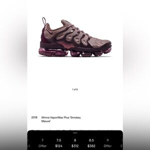 Nike Air VaporMax Plus Bordeaux Smokey Mauve AO4550-200 WOMENS